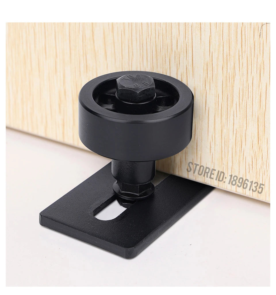 KAK 8 in 1 Sliding Door Slides Rails Barn Door Floor Guide Stay Roller for Bottom Adjustable Roller Flush Design Door Hardware