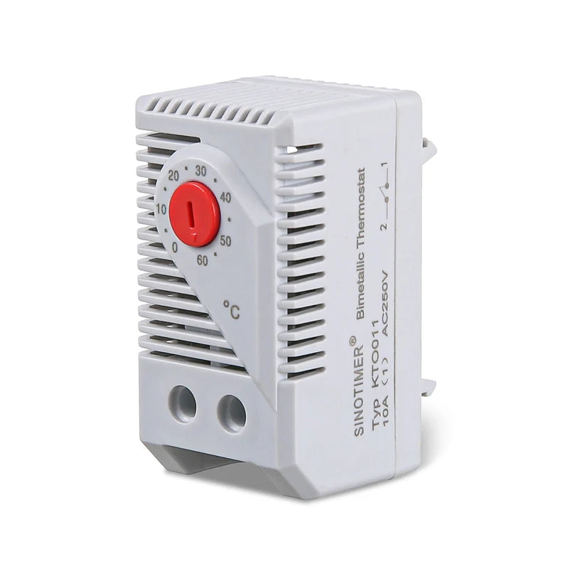 0-60'C KT0011 KTS011 DIN Rail Mini Compact Bimetallic Thermostat Mechanical Temperature Controller Normal Open Close