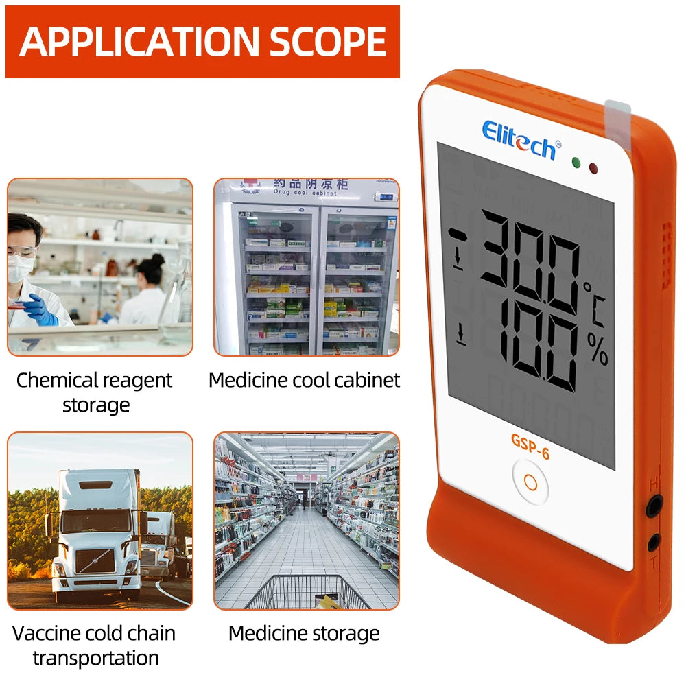 Mini USB Temperature Data Logger RC-4/4HC/5/5+/GSP-6 Digital 16000 Point  Humidity Internal Sensor High Precision Recorder