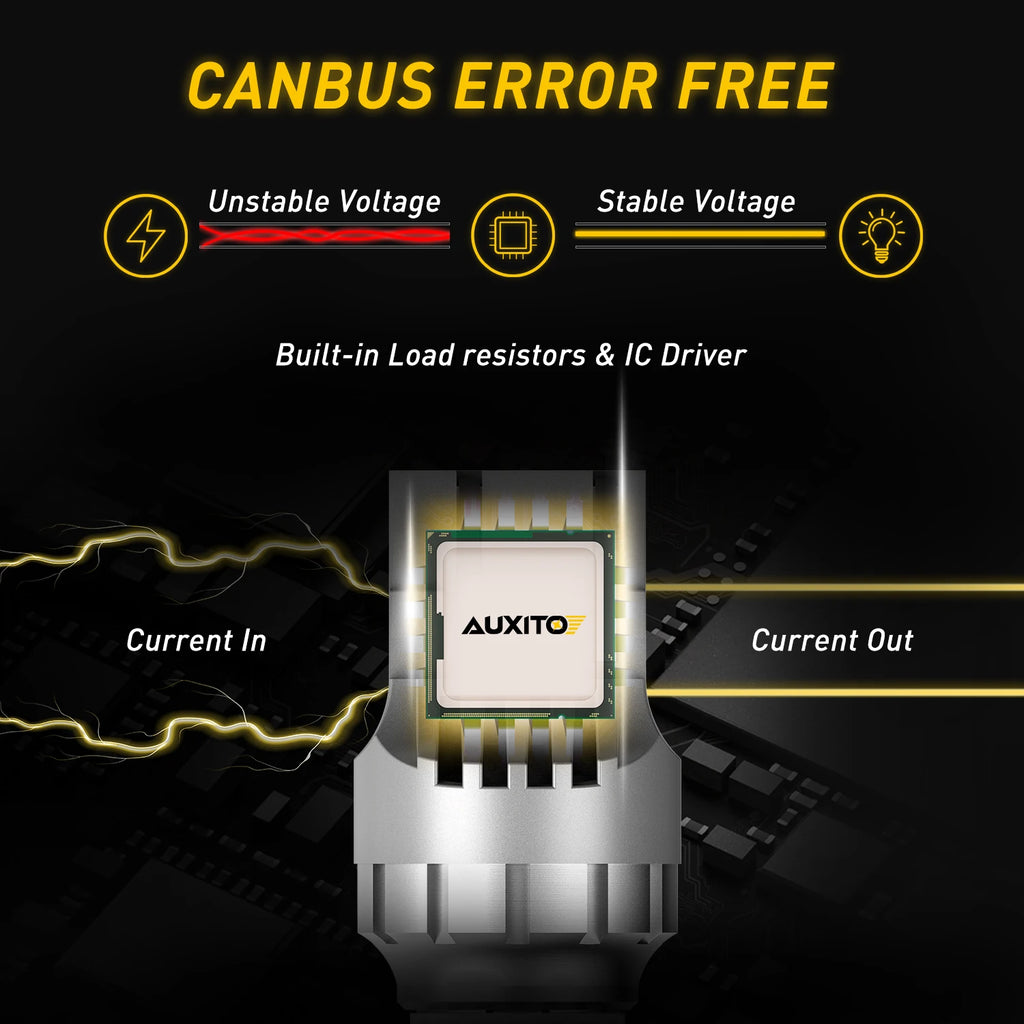 AUXITO 2Pcs T20 W21/5W 7443 7440 LED Canbus Light For Lada Kalina Granta Vesta DRL W21W WY21W LED Bulbs 6500K White Super Bright