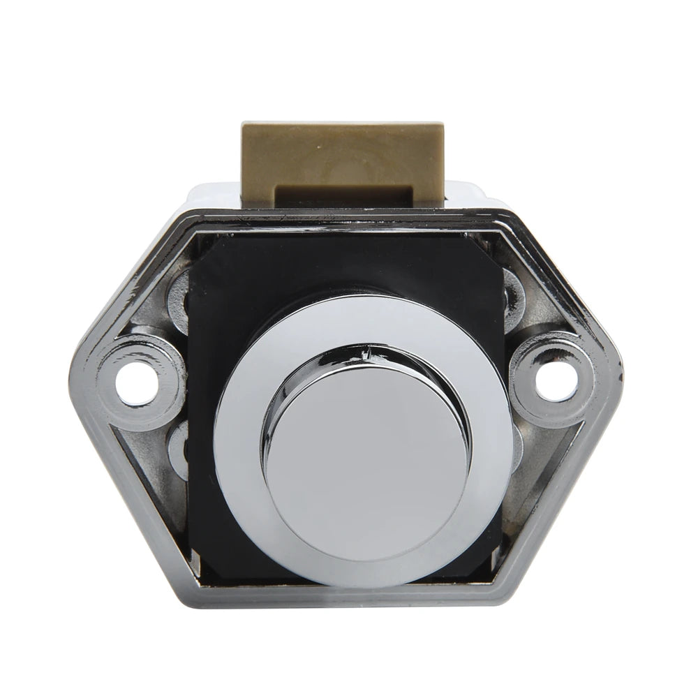 KAK 10pcs Camper Car Push Lock RV Caravan Boat Motor Home Cabinet Drawer Latch Button Locks Furniture Door Lock Hardware