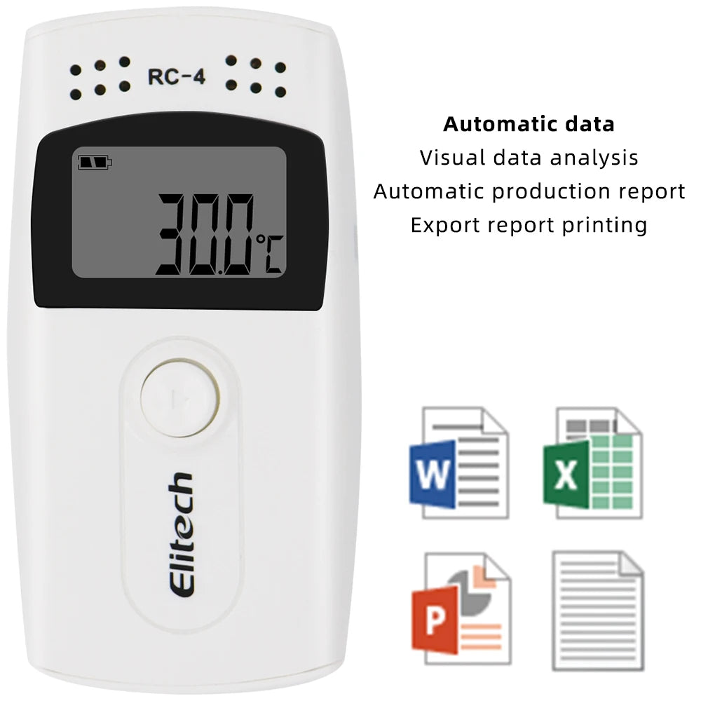 Mini USB Temperature Data Logger RC-4/4HC/5/5+/GSP-6 Digital 16000 Point  Humidity Internal Sensor High Precision Recorder