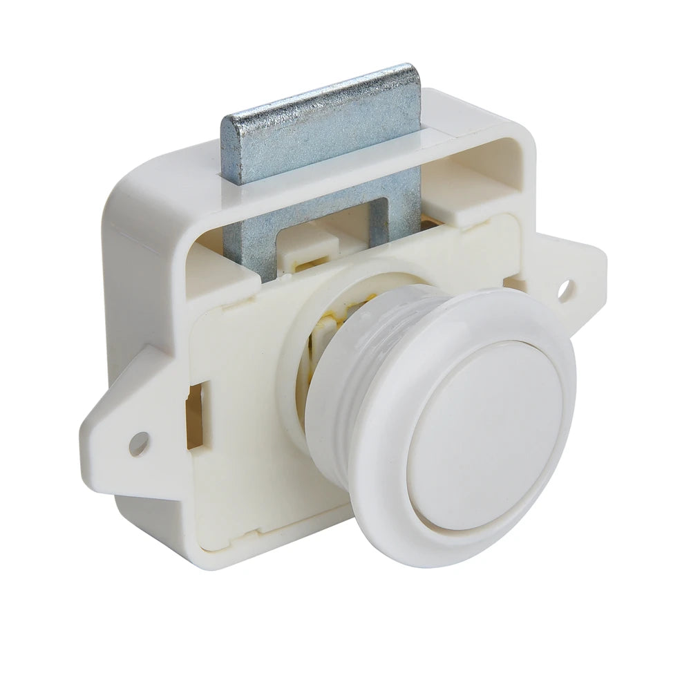 KAK 10pcs Camper Car Push Lock RV Caravan Boat Motor Home Cabinet Drawer Latch Button Locks Furniture Door Lock Hardware