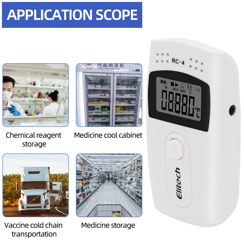 Mini Data Logger RC-4/4HC/5/5+/GSP-6 Digital USB Temperature Humidity Internal Sensor High Precision Recorder 30% off