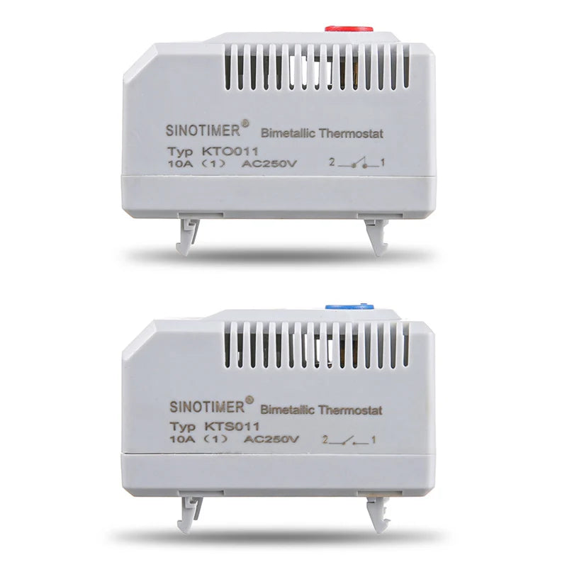 0-60'C KT0011 KTS011 DIN Rail Mini Compact Bimetallic Thermostat Mechanical Temperature Controller Normal Open Close