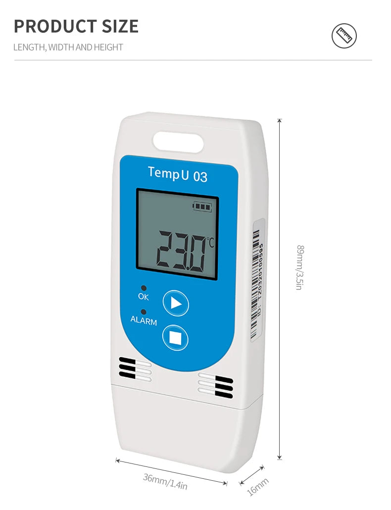 Mini USB Temperature Data Logger RC-4/4HC/5/5+/GSP-6 Digital 16000 Point  Humidity Internal Sensor High Precision Recorder