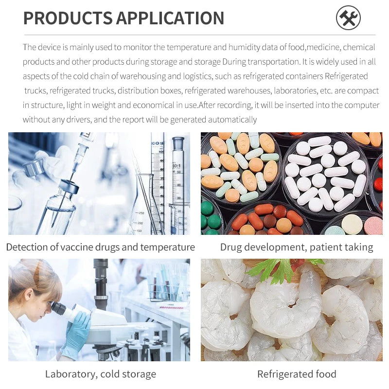 Mini USB Temperature Data Logger RC-4/4HC/5/5+/GSP-6 Digital 16000 Point  Humidity Internal Sensor High Precision Recorder