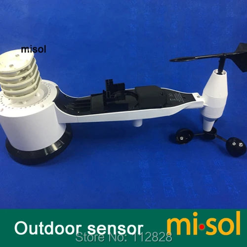 professional weather station wind speed wind direction temperature humidity rain 433Mhz