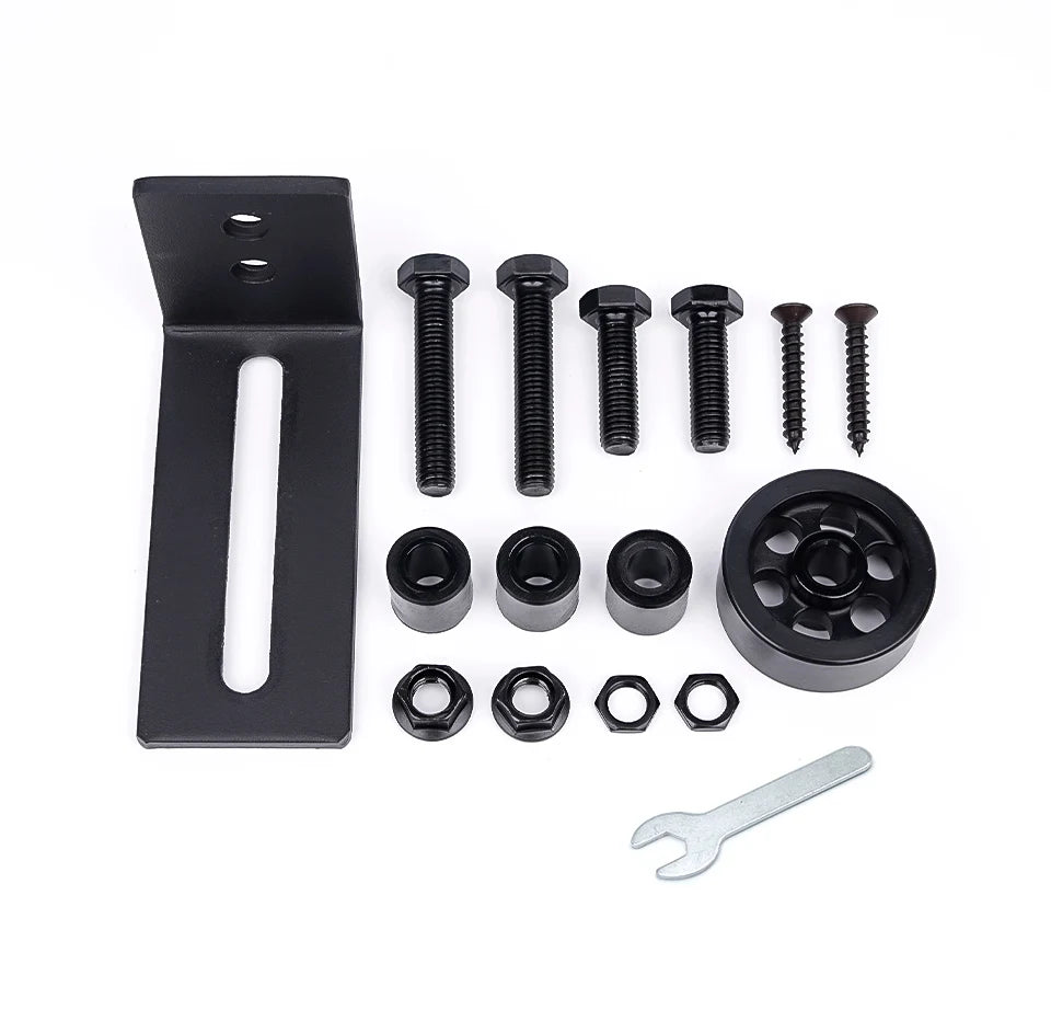 KAK 8 in 1 Sliding Door Slides Rails Barn Door Floor Guide Stay Roller for Bottom Adjustable Roller Flush Design Door Hardware