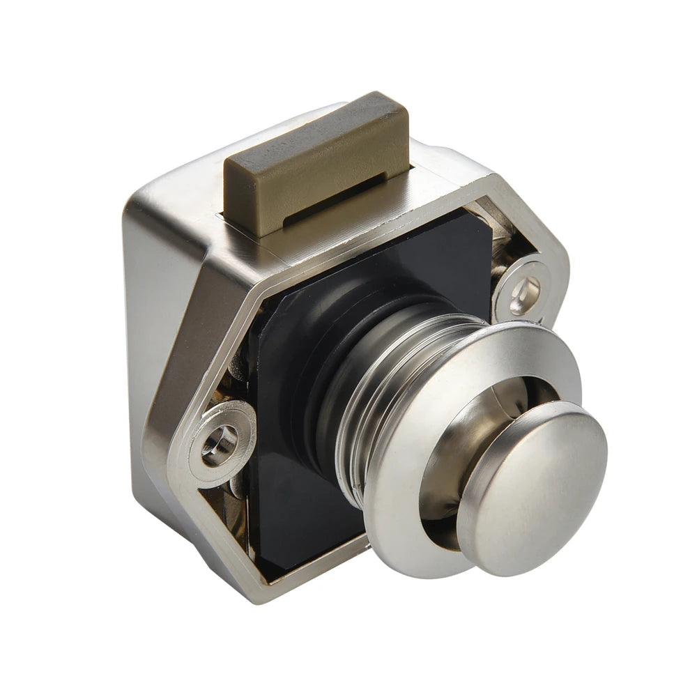 KAK 10pcs Camper Car Push Lock RV Caravan Boat Motor Home Cabinet Drawer Latch Button Locks Furniture Door Lock Hardware