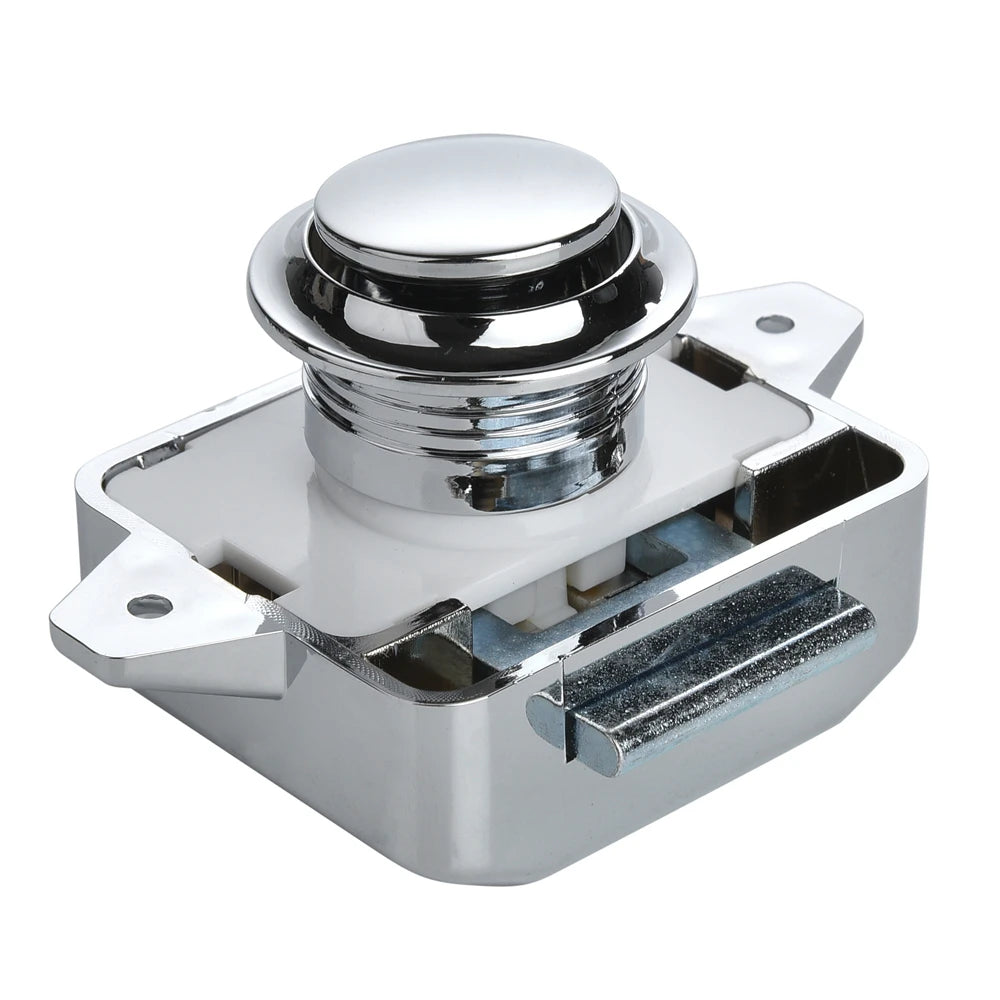 KAK 10pcs Camper Car Push Lock RV Caravan Boat Motor Home Cabinet Drawer Latch Button Locks Furniture Door Lock Hardware