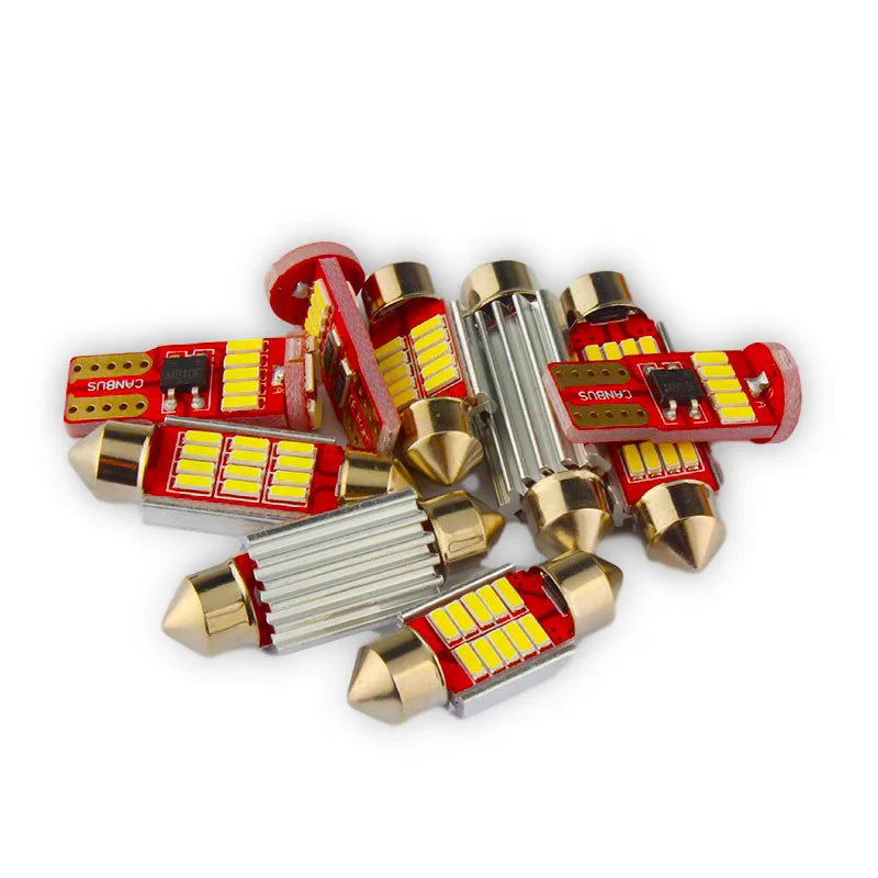 For Daewoo Kalos 2002-2015 2016 2017 2018 2019 2020 Car Bulbs LED Interior Dome Reading Map Trunk Light Kit Number Plate Lamp