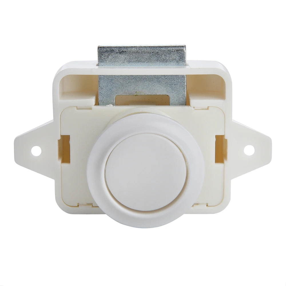 KAK 10pcs Camper Car Push Lock RV Caravan Boat Motor Home Cabinet Drawer Latch Button Locks Furniture Door Lock Hardware