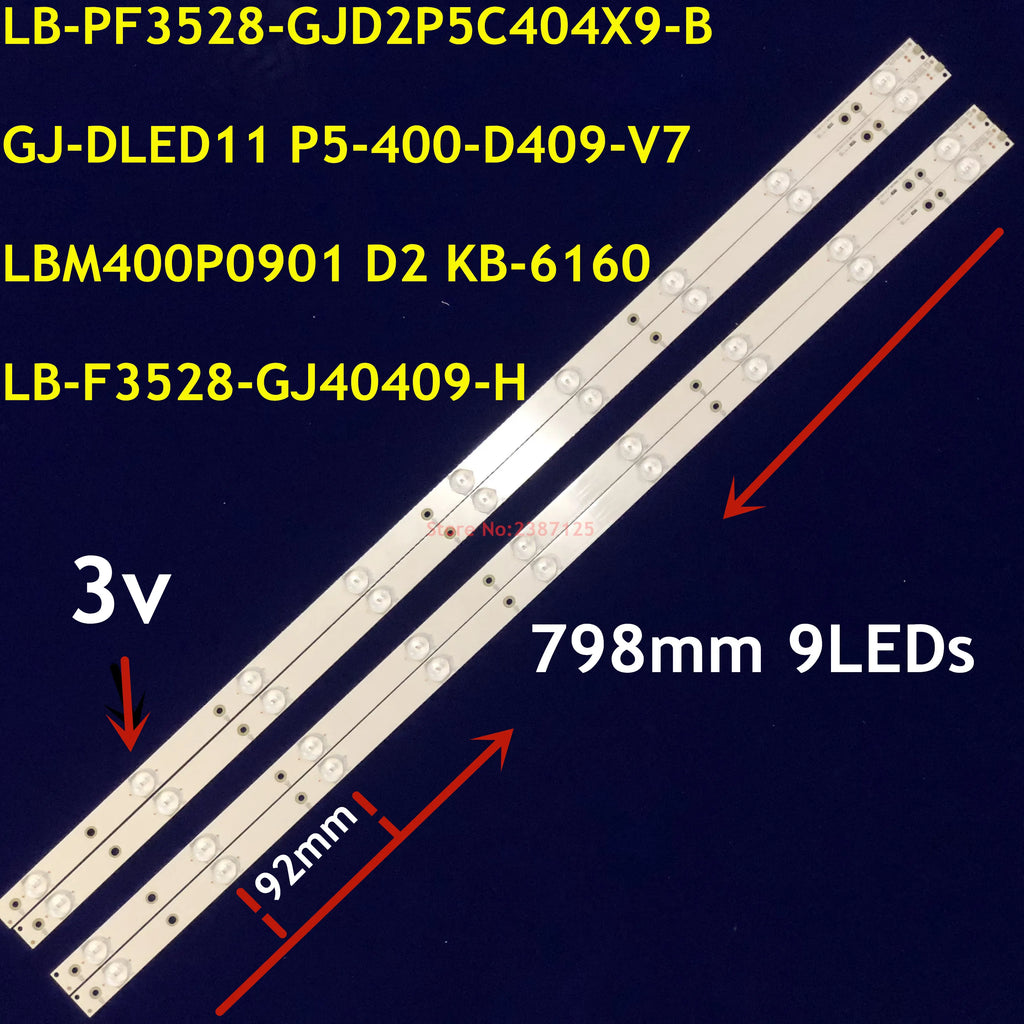 LED Strip 9lamp LB40013 V004 LBM400P0901-AW-2 for KDL-40R380B KDL-40R350B KDL-40R350D NS-40D510NA15 TPT400LA-HN02 BDM4065UC