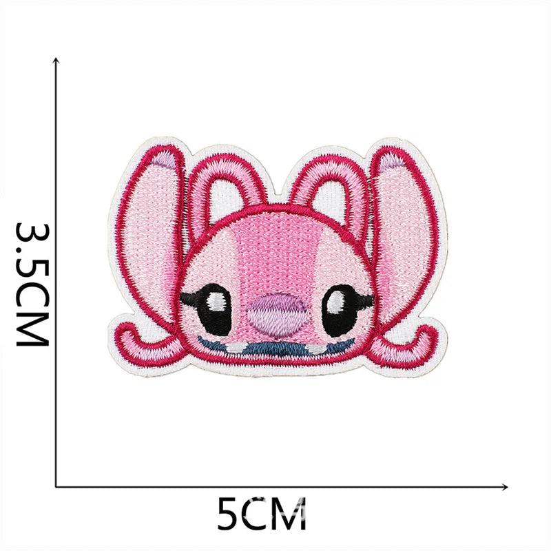 Stitch Clothes Badges Iron On Patches Appliques Embroidered Music cartoon Stripes for Clothes Jacket Jeans Diy Decoration