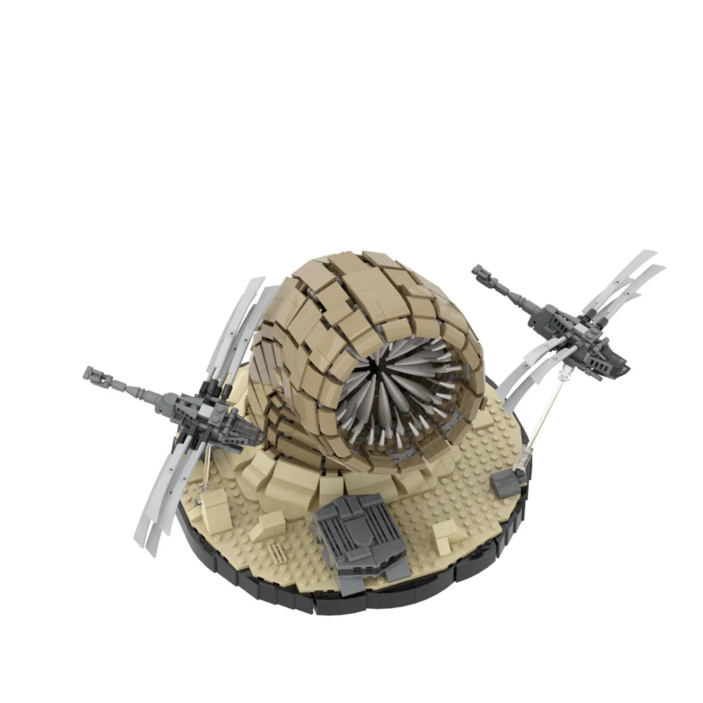 Gobricks MOC Dune Ornithopter Bricks Model Science Movie Atreides Dune Helicopter Sandworm Building Blocks Set Toys Gift