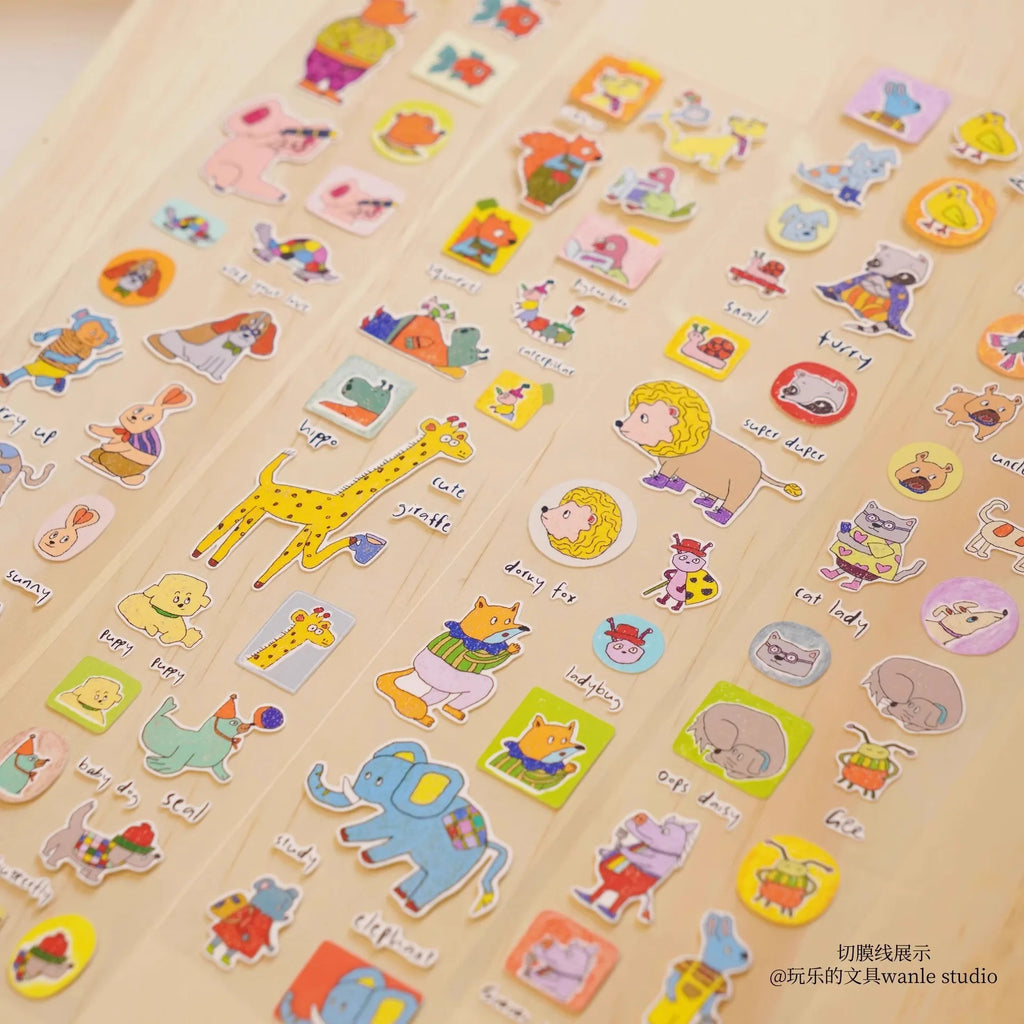 1szt/1lot Dekoracyjne taśmy klejące Zabawne artykuły papiernicze Scrapbooking DIY Papier Japońskie naklejki