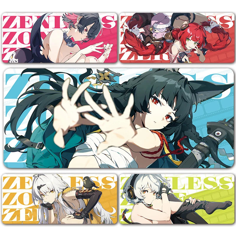 ZZZ Gaming Hoshimi Miyabi Mouse Pad Evelyn Yuzuha Anby Ellen Zenless Zone Zero Keyboard Desk Mats XXL Anime Girls Mousepad