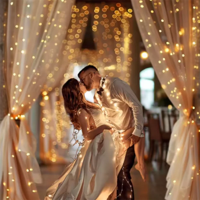 String LED Bluetooth Fairy Lights Dreamcolor RGBIC DIY Party Christmas Tree Lights Wedding Decor Garland USB Lamp 15M/10M/5M