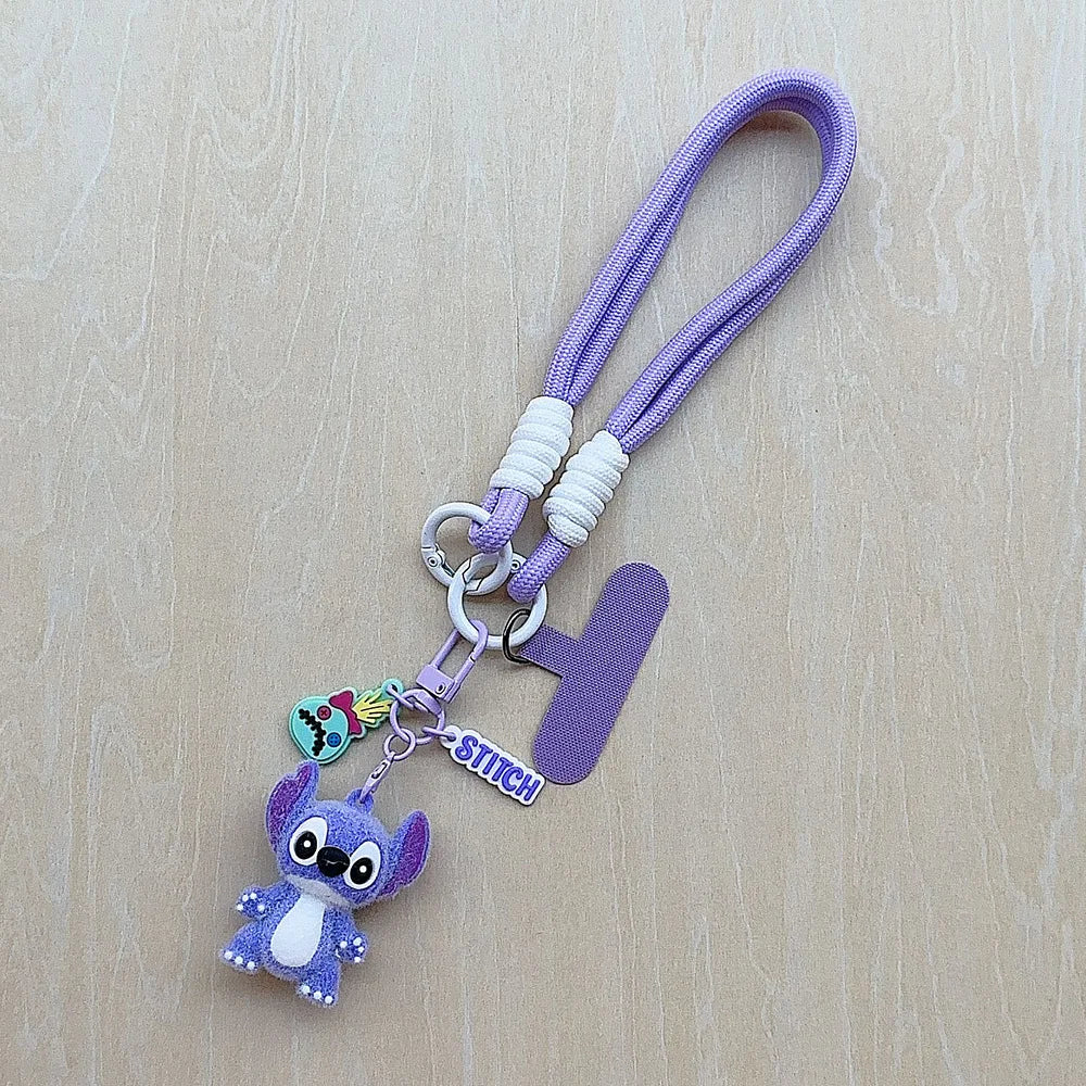 Kawaii Lilo & Stitch Toys Keychian Lovely Stitch Pendant Keyholder Women Car Keyring Girl Friends Birthday Gift