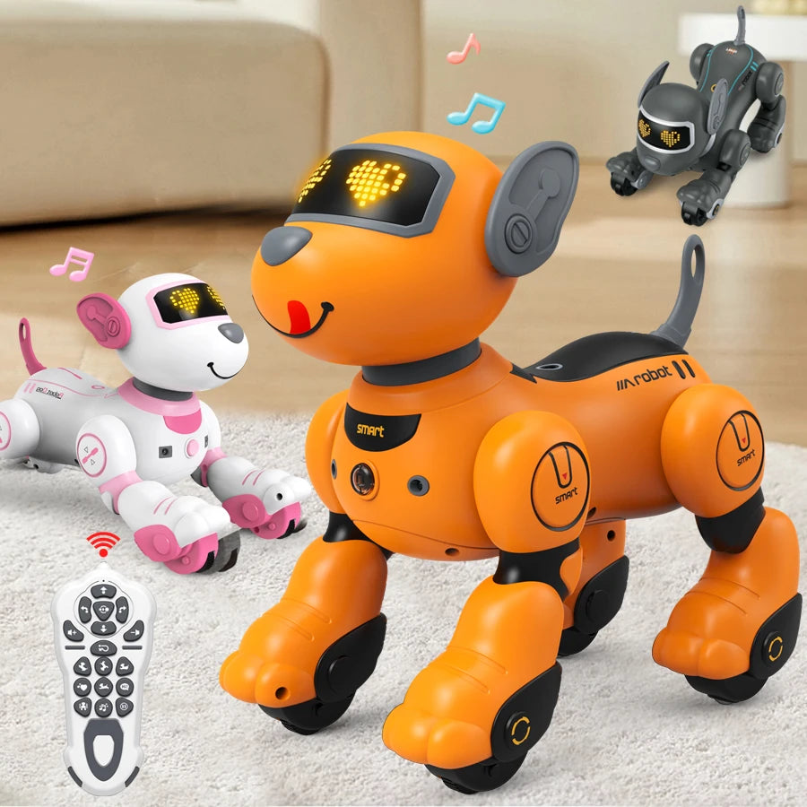 Children's Toy Remote Control Intelligent Robot Dog DIY programming voice interactive electronic pet dog robot model gift