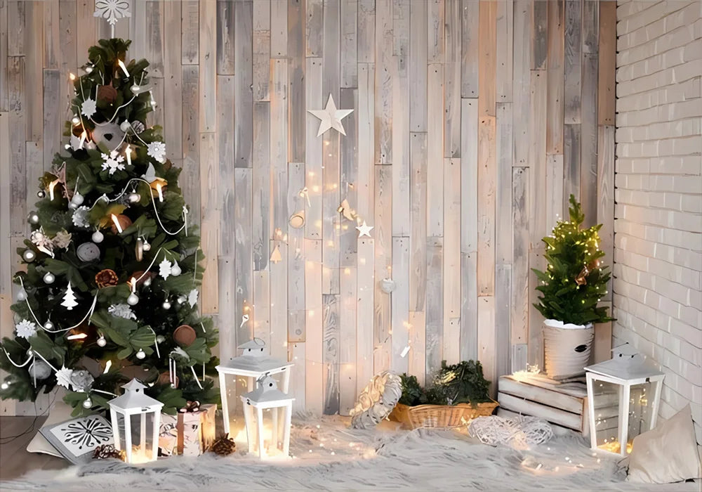 Navidad Decoration Anniversaires Xmas Tree Photography Backdrops Merry Christmas Backgrounds