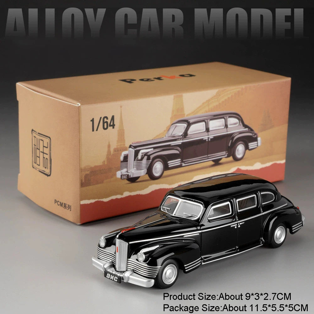 Mini Scale 1:64 LADA 2105 2101 GAZ-12 ZIM Car Model Toy Alloy Diecast Vintage Classic Sedan Models Toys Boys Collect Ornaments
