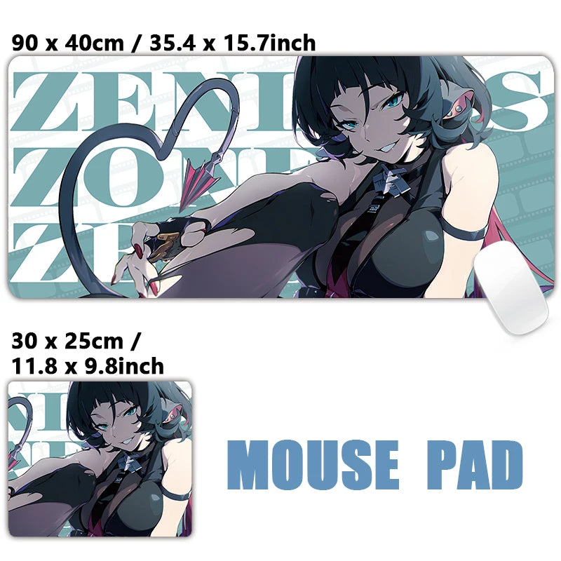 ZZZ Gaming Hoshimi Miyabi Mouse Pad Evelyn Yuzuha Anby Ellen Zenless Zone Zero Keyboard Desk Mats XXL Anime Girls Mousepad