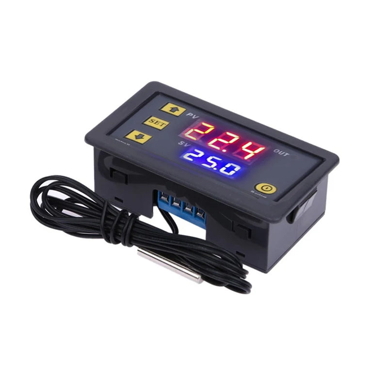 W3230 Mini Digital Temperature Controller 12V 24V 220V Thermostat Regulator Heating Cooling Control Thermoregulator With Sensor