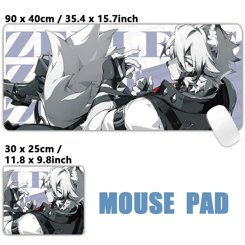 ZZZ Gaming Hoshimi Miyabi Mouse Pad Evelyn Yuzuha Anby Ellen Zenless Zone Zero Keyboard Desk Mats XXL Anime Girls Mousepad