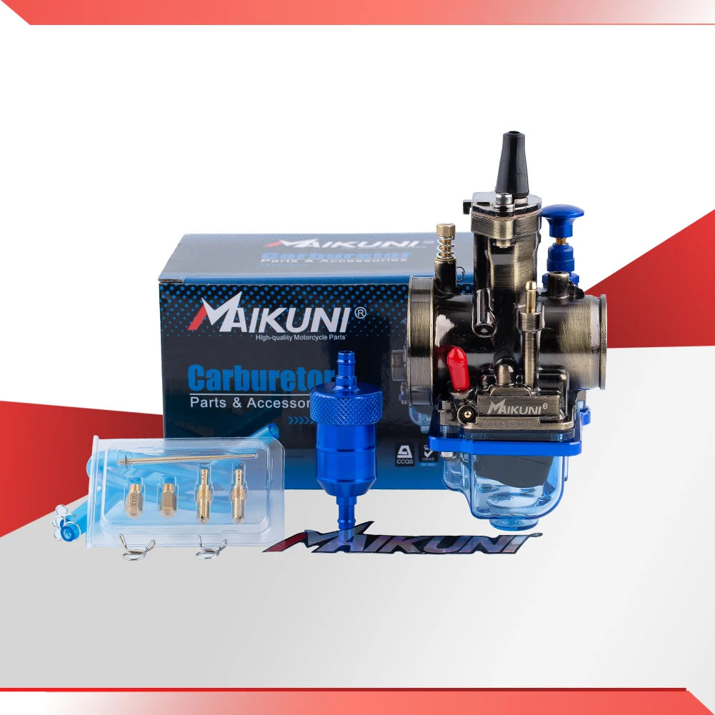 PWK 21 24 26 28 30 32 34 mm Motorcycle Carburetor For Mikuni Maikuni OKO YZ85 Power Jet Blue Transparent Cover Bowl Universal