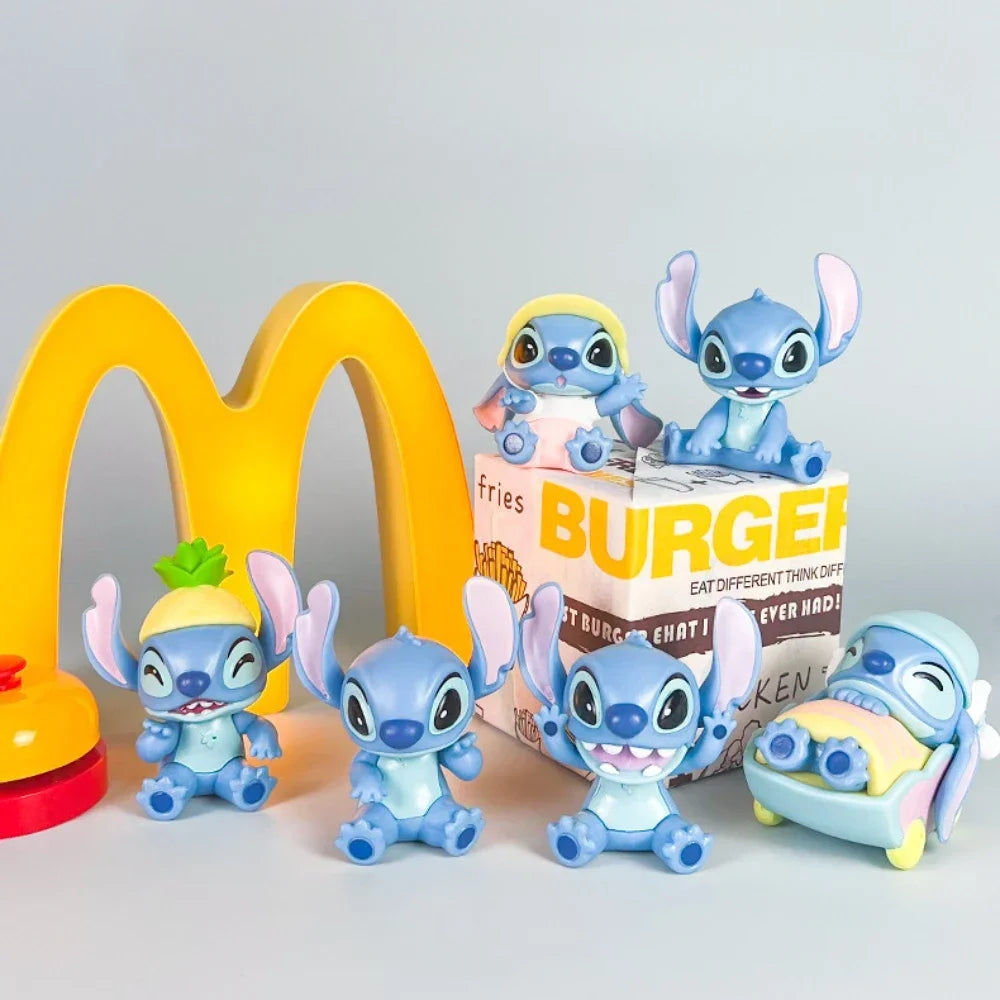 Stitch Swim Series Blind Box Anime Kawaii Trendy Ornament Model Collection Hand Doll Toy Mysterious Christmas Gift