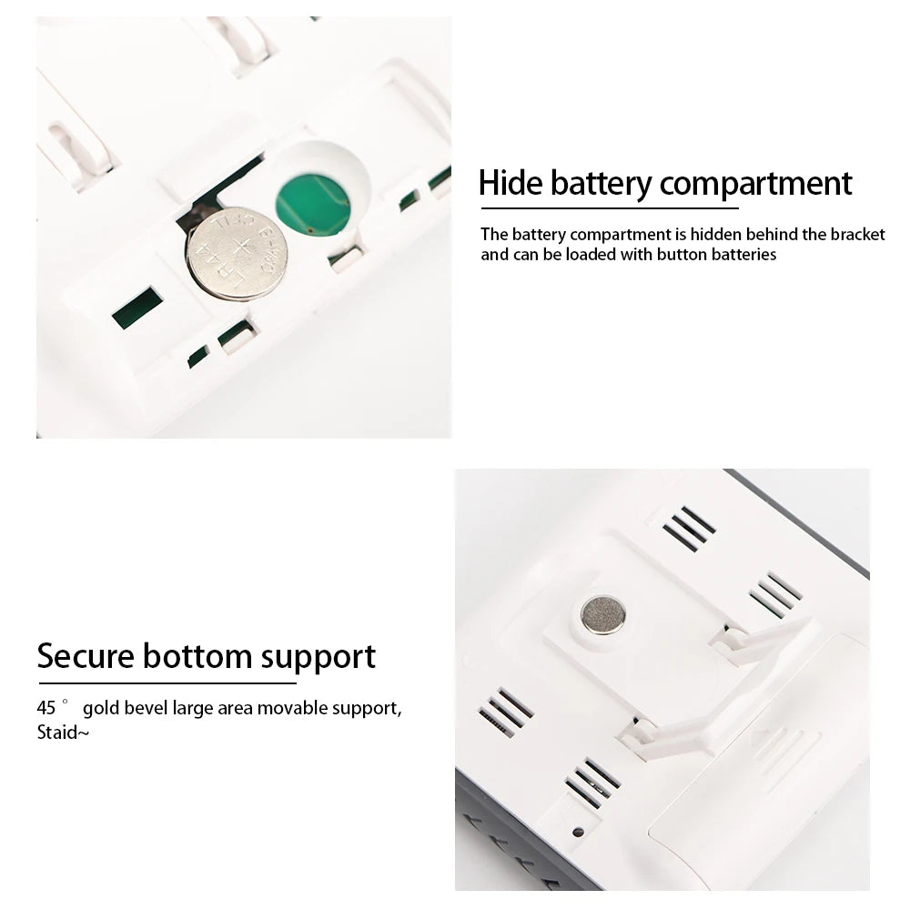 DC103 Temperature Humidity Meter LCD Display Digital Thermometer Hygrometer Mini Weather Station Temp Tester with Sensor