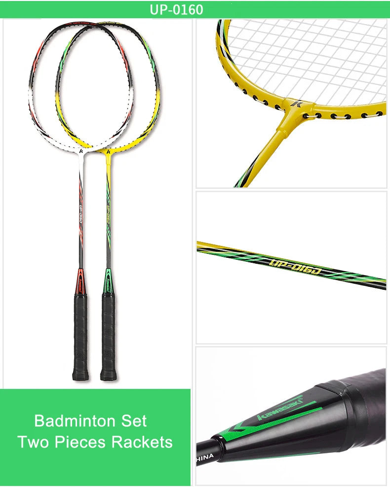 Kawasaki Badminton Racket 1U Aluminum Alloy Frame Badminton Racquet With String UP-0160 With Free Gift Shuttlecock
