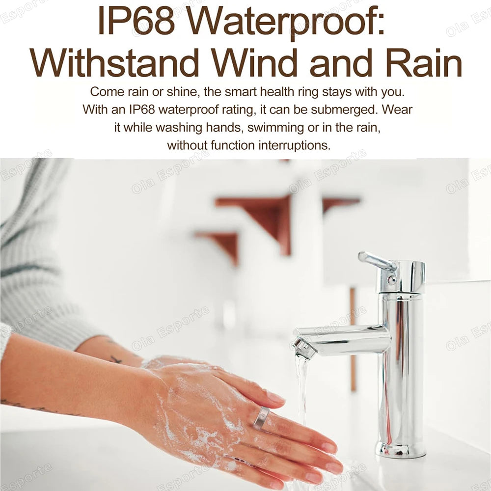 2025 Smart Ring Women Men Super narrow 6.3mm Heart Rate Health Stress measurement Monitor IP68 Waterproof Fashion Sports Rings