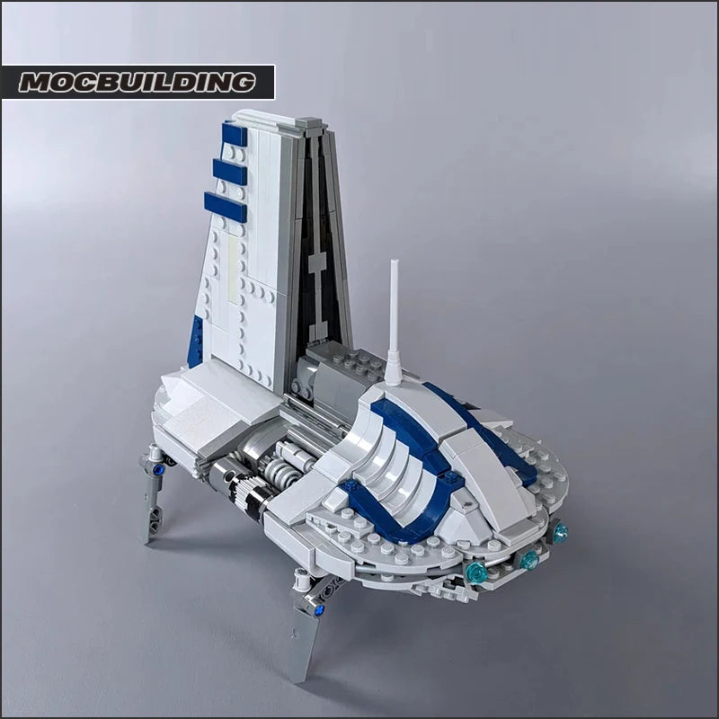 MOC Star Movie Space Transport Shuttle Building Blocks Technology Bricks Set Assembling Model Toys For Collection Display Gift