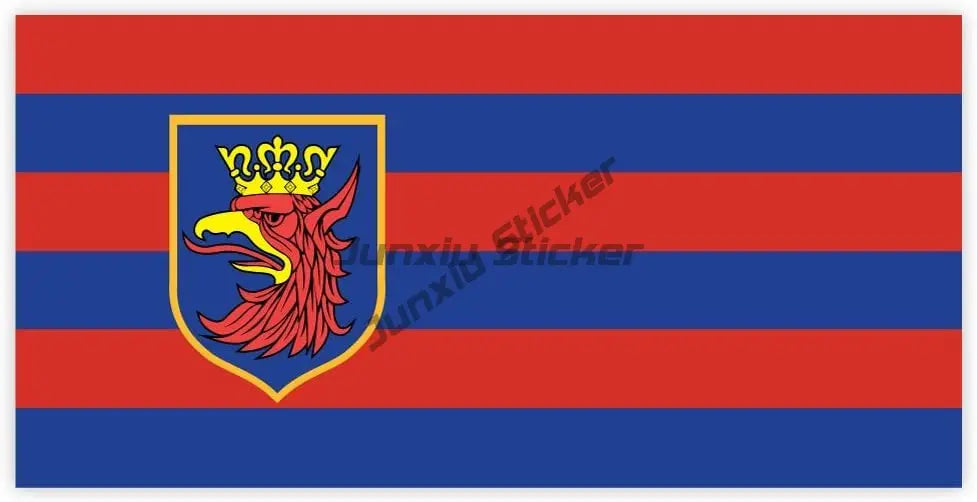 Warsaw Poland Eagle Coat of Arms Heraldic Flag Travel Stamp Sticker European Union Polska Vinyl Decal Waterproofing Anti Scratch