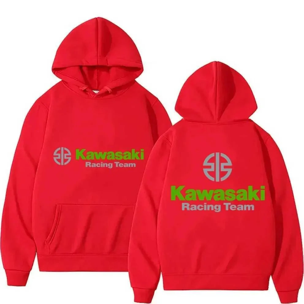 Kawasaki Motorcycle Logo's New Men's Spring and Autumn Extreme Sports Hoodie and Women's Casual Sportswear Sweatshirt