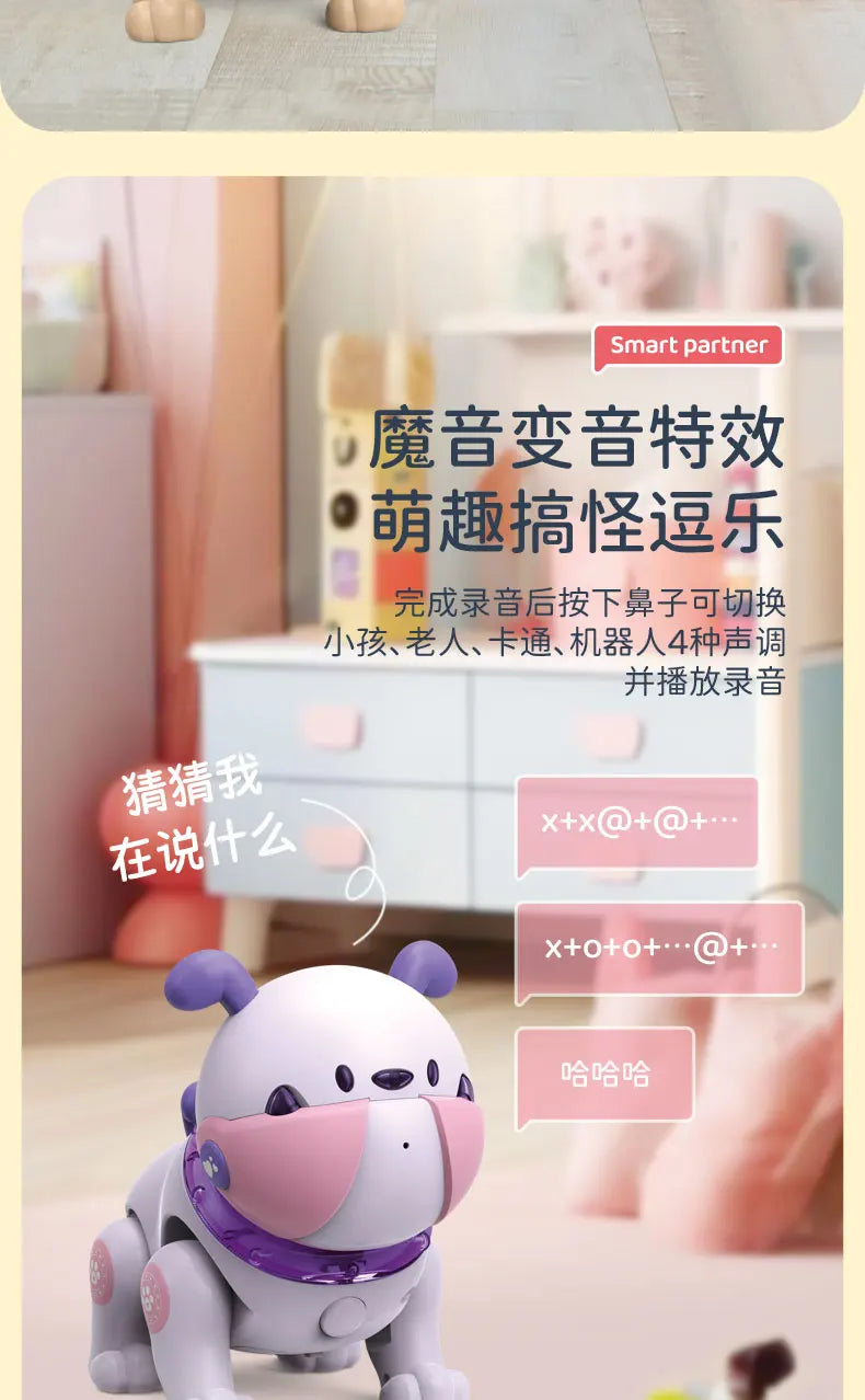 Children's Toy Remote Control Intelligent Robot Dog DIY programming voice interactive electronic pet dog robot model gift