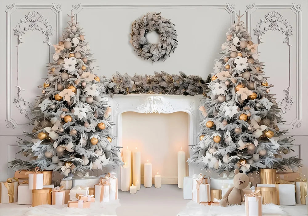 Navidad Decoration Anniversaires Xmas Tree Photography Backdrops Merry Christmas Backgrounds