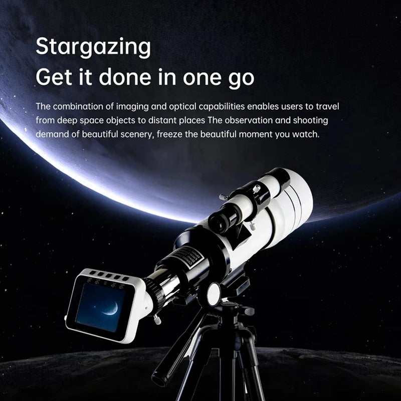 New-30070 WIFI Electronic Eyepiece For Astronomical Telescope Monocular 70MM Large-Aperture For Stargazing Bird Watching