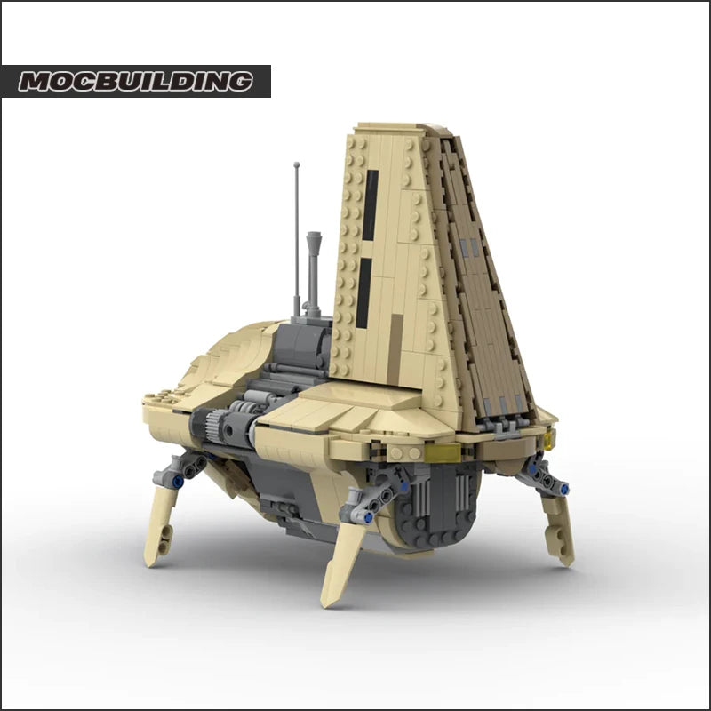 MOC Star Movie Space Transport Shuttle Building Blocks Technology Bricks Set Assembling Model Toys For Collection Display Gift