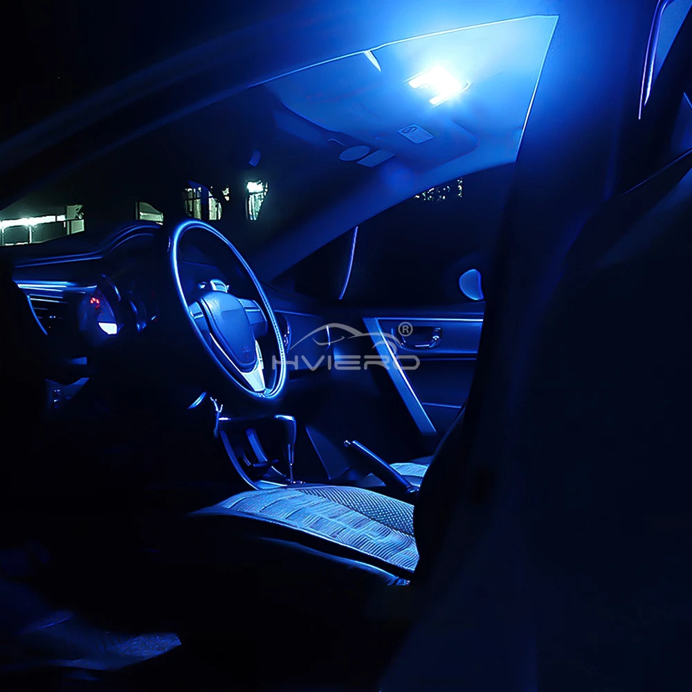 2/4 W5W 194 T10 Glass Housing Cob LED Home Bulb 6000K Wedge License Plate Lamp Dome Light White Diedo Auto Interior Read 12V DC