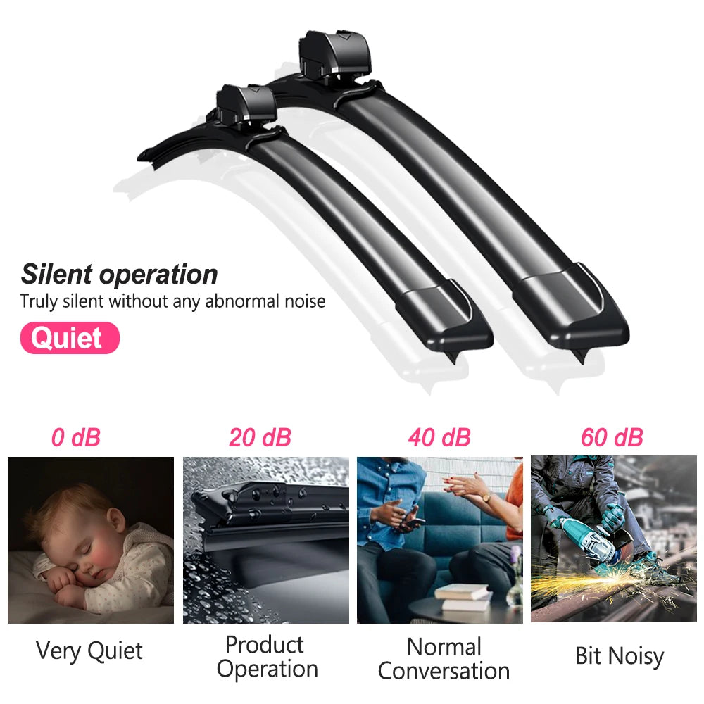 KCIMO 2PCS New Wiper Blades for Suzuki Every DA17V/DA17W 2015-2025 Mazda Scrum Mitsubishi Minicab Mitsubishi Town Box Nissan