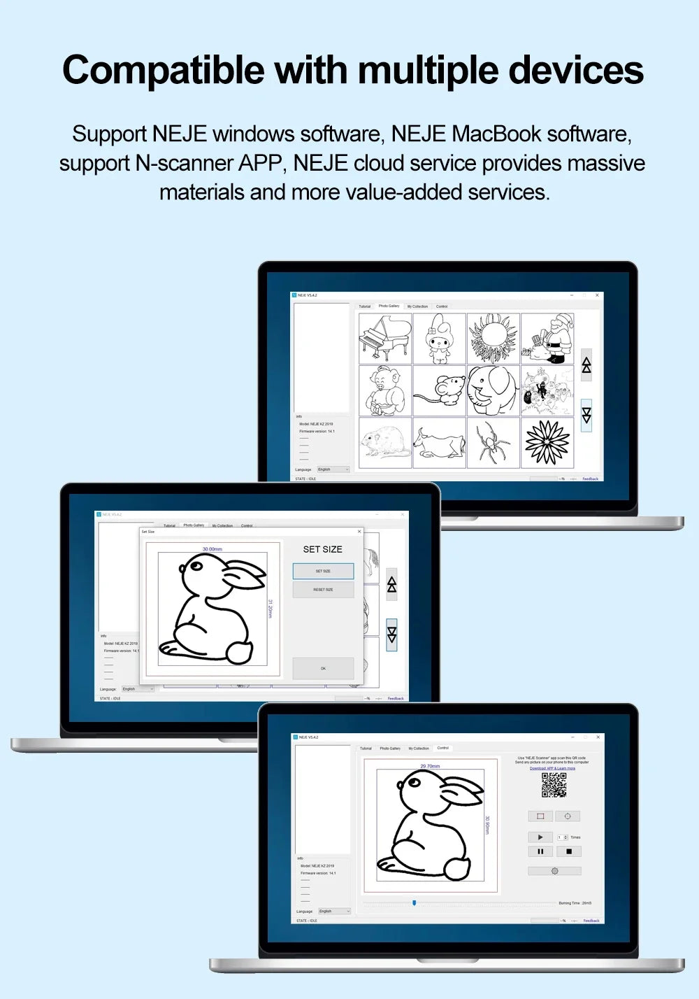 Portable Mini Laser Engraving Machine DIY CNC 405nm Laser 1000/1500/2000mW Adjustable Focus Suitable for Leather and Wood
