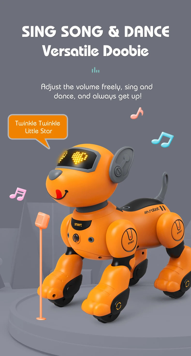 Children's Toy Remote Control Intelligent Robot Dog DIY programming voice interactive electronic pet dog robot model gift