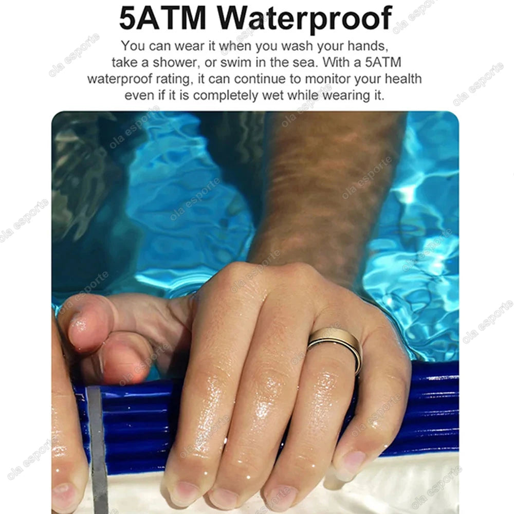 2025 New in Smart Ring For Men Women Ring Bluetooth Health Monitor Smartring IP68&5ATM Waterproof Multi-sport Modes Smartring