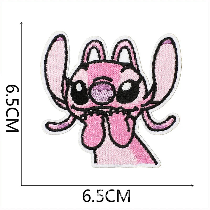 Stitch Clothes Badges Iron On Patches Appliques Embroidered Music cartoon Stripes for Clothes Jacket Jeans Diy Decoration