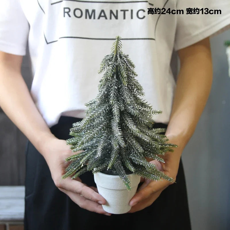 2019 Christmas Artificial mini Xams tree tabletop display window restaurant front desk store decorations small arbol de navidad