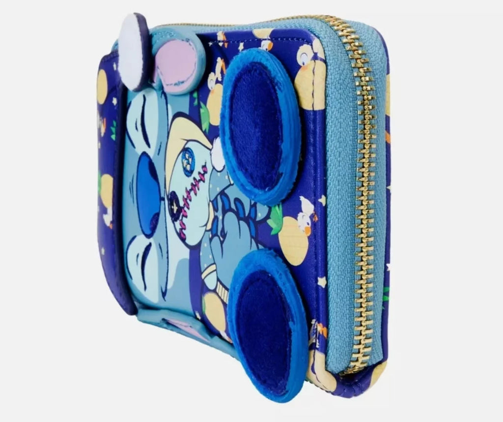 Loungefly Anime Stitch Pajama Party Series Wallet Anime Peripheral Stitch Cartoon Wallet Girls Gifts Lilo & Stitch Wallet